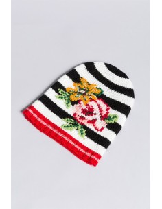 Cuffia riga neve/ner twinset