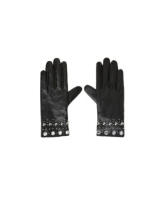 Guanti in pelle con borchie...