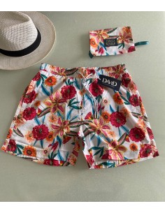 Costume short David floreale