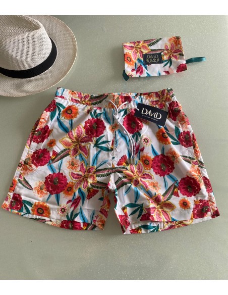 Costume short David floreale