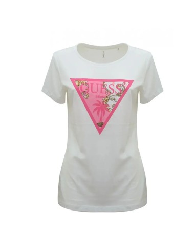T-shirt Guess Beach logo stampato