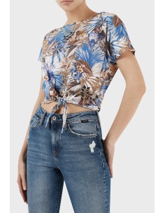 T-shirt con nodo Guess