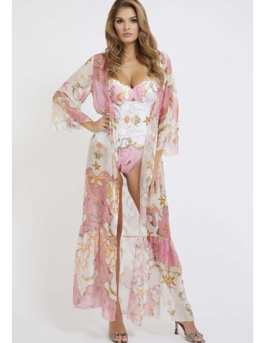 Kimono lungo misto seta Guess