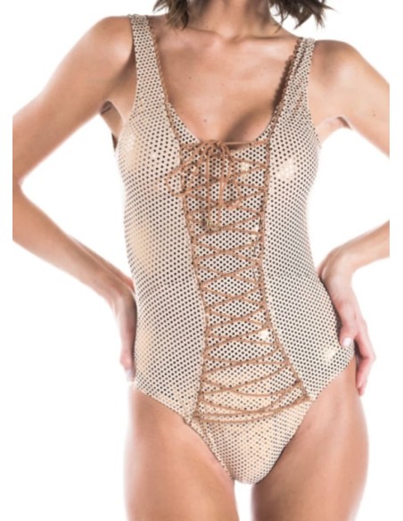 Costume intero Pin-up Stars a pois