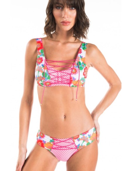 Costume a brasiera Pin-up stars fiore