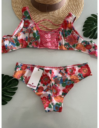 Costume a brasiera Pin-up stars fiore