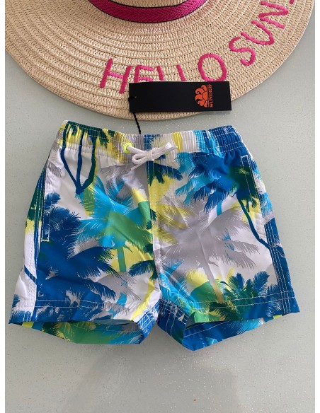 Costume a pantaloncino Sundek bimbo con palme