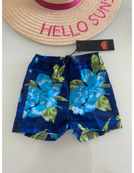 Costume a pantaloncino bimbo Sundek con fiori