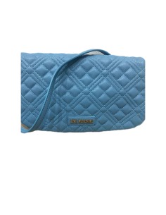 Borsa quilted nappa azzurro...