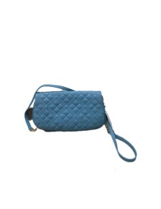 Borsa quilted nappa azzurro... 2