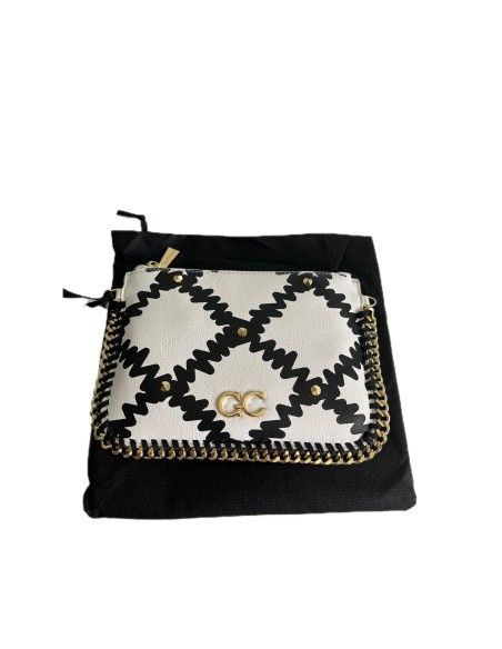 Pochette Gio Cellini con stampa e borchie