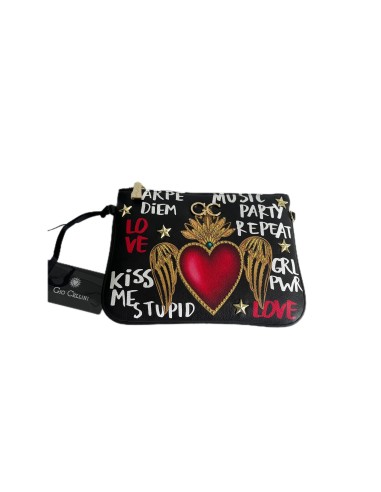 Pochette Gio Cellini con stampa cuore
