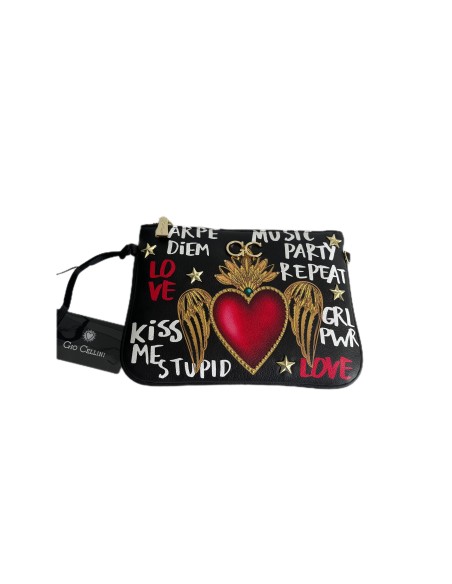 Pochette Gio Cellini con stampa cuore
