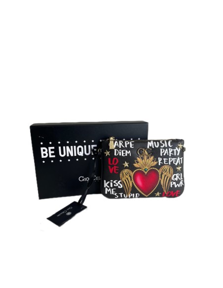 Pochette Gio Cellini con stampa cuore