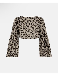 Crop top animalier