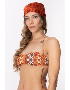 Bandana Me fui arancione/rosso