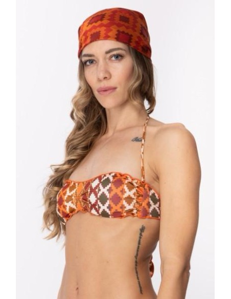 Bandana Me fui arancione/rosso