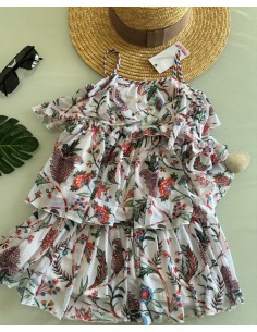 Vestito bimba con balze Pin-up