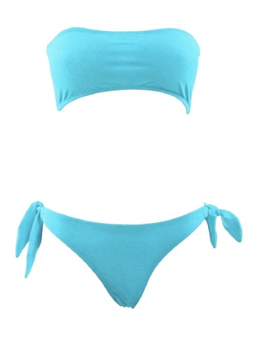 Bikini fascia F**K tinta unita