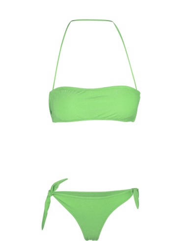Bikini fascia F**K tinta unita