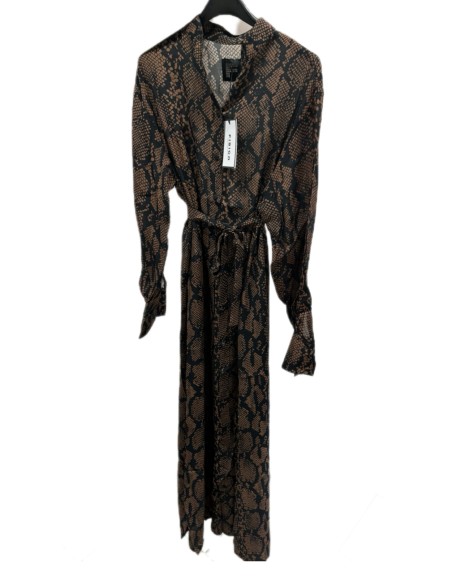 Vestito lungo c/bottoni Fisico