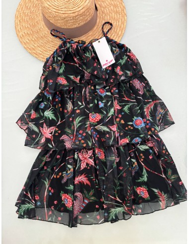 Vestito bimba con balze Pin-up