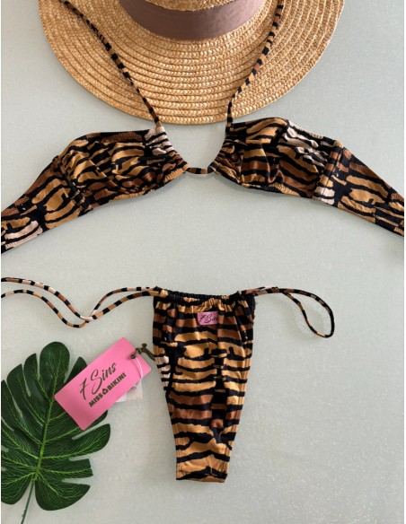 Bikini a fascia incrocio Miss bikini