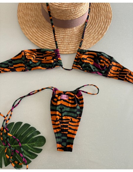 Bikini a fascia incrocio Miss bikini