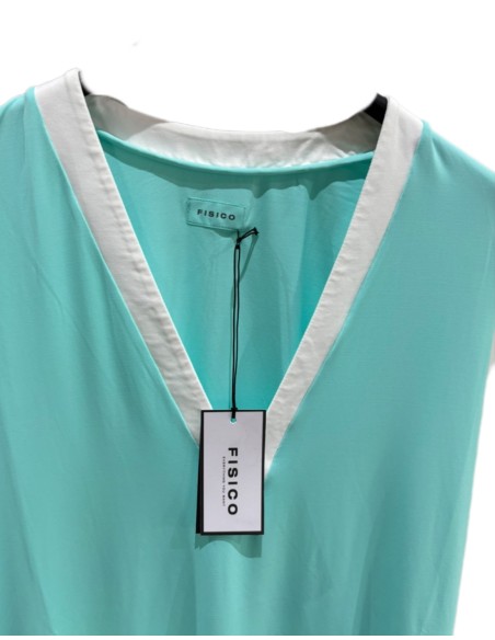 Vestito bordi bicolore Fisico