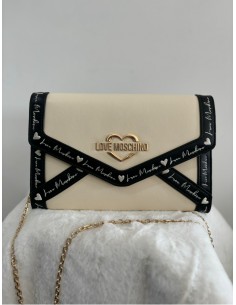 Pochette avorio Love Moschino