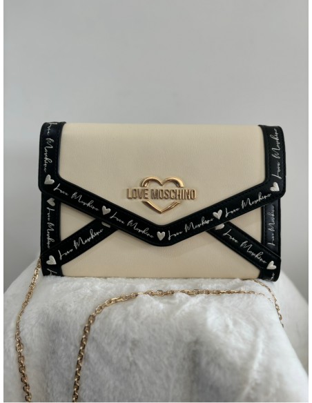 Pochette avorio Love Moschino