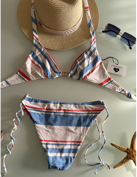 Bikini a righe Twinset