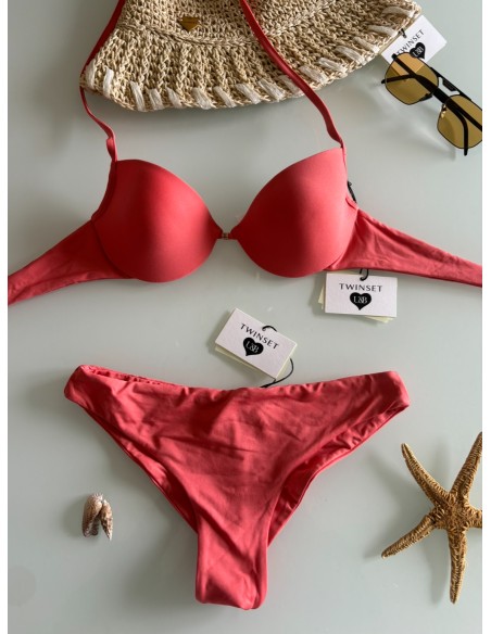 Bikini push-up corallo Twinset