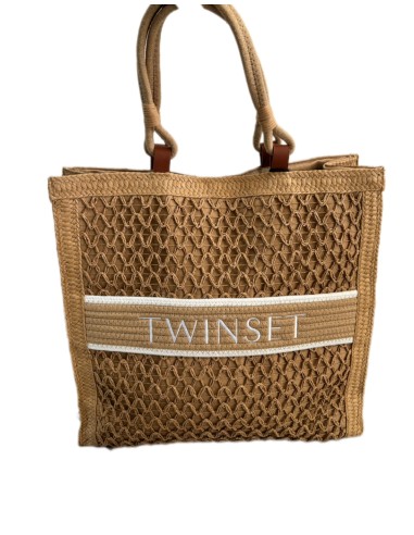Borsa traforata in carta Twinset