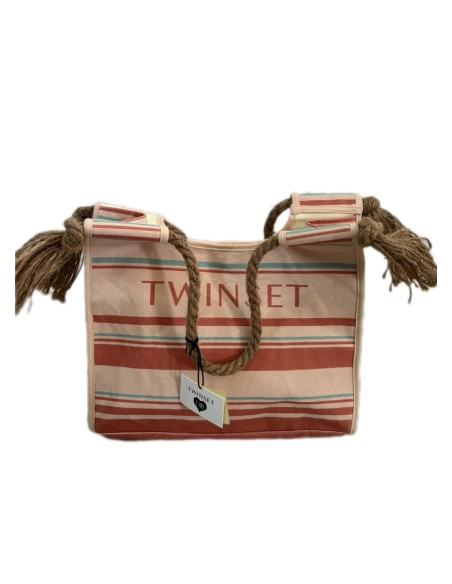 Borsa tote in canvas stampato Twinset