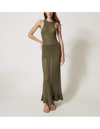 Abito a rete in maglia lurex Twinset