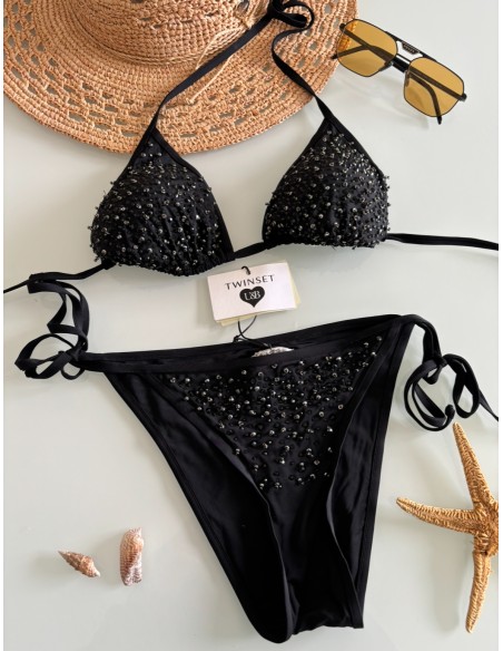 Bikini a triangolo strass Twinset