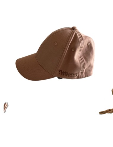 Cappello con visiera beige Twinset