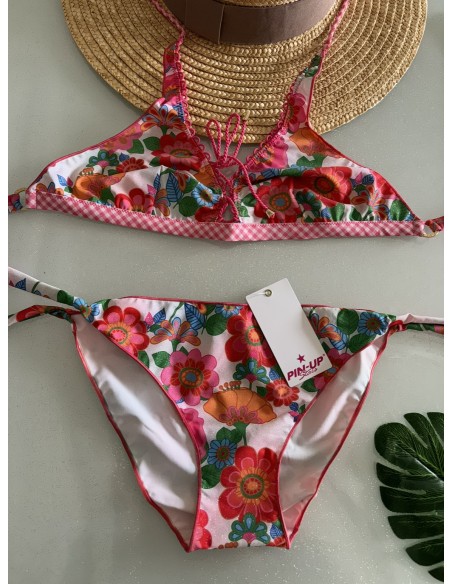 Bikini a brassiera Pin-up