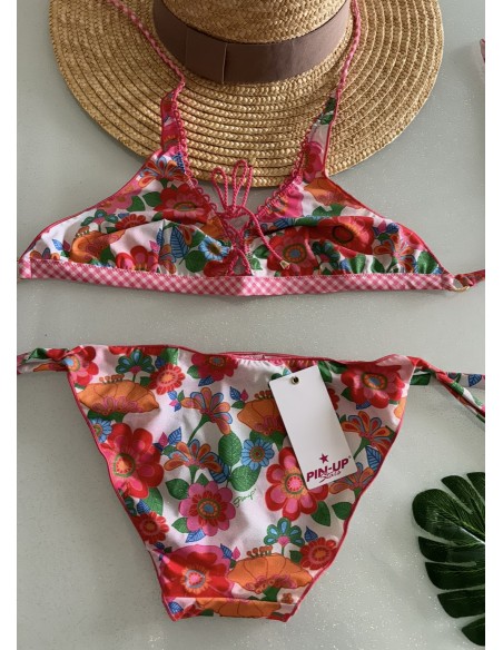 Bikini a brassiera Pin-up