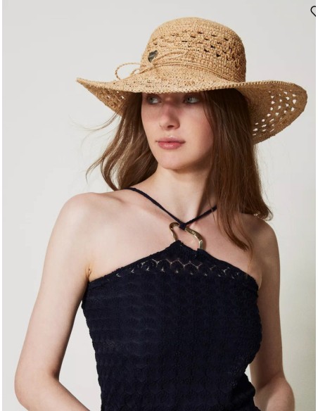 Cappello in rafia Twinset