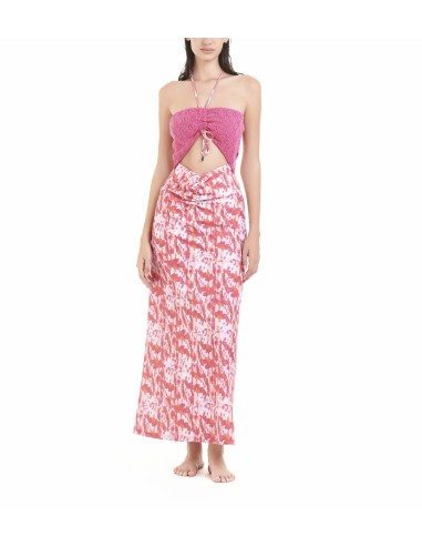 Vestito lungo in crochet Cotazur