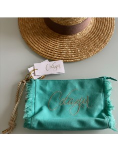 Pochette verde acqua Cotazur