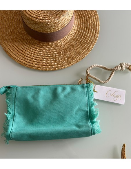 Pochette verde acqua Cotazur