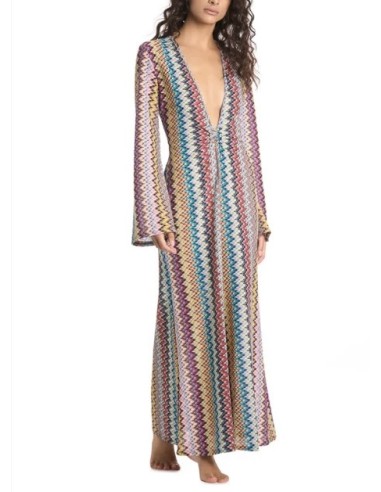Vestito lungo zig zag Cotazur
