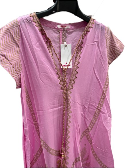 Vestito lungo foglia Pin- up