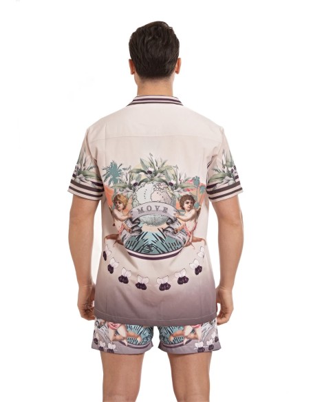 Camicia bowling stampata Angel Move