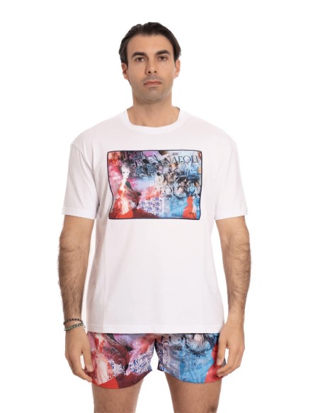 T-shirt inserto stampa Napoli Move