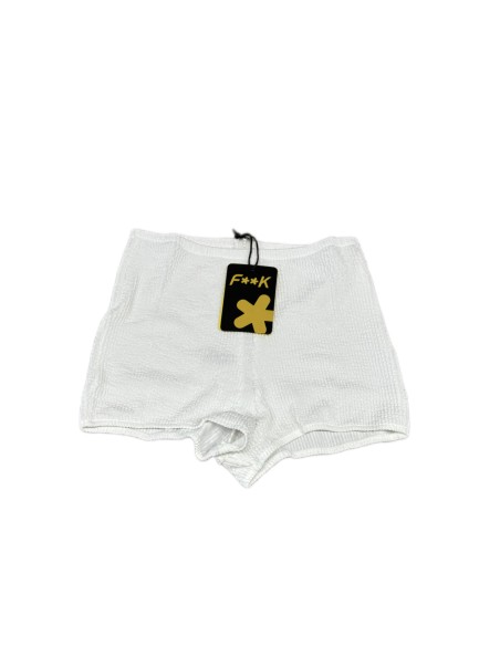 Short bianco F**K