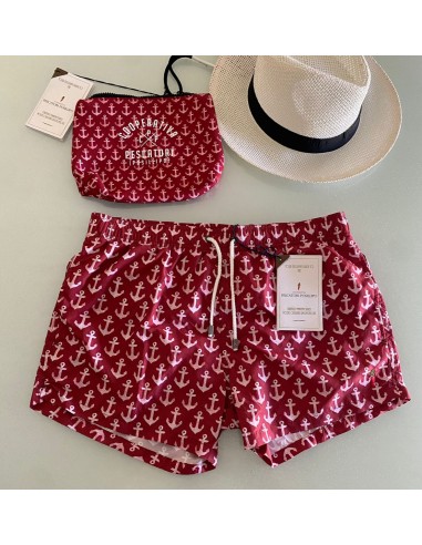 Costume short ancore Cooperativa pescatori posillipo